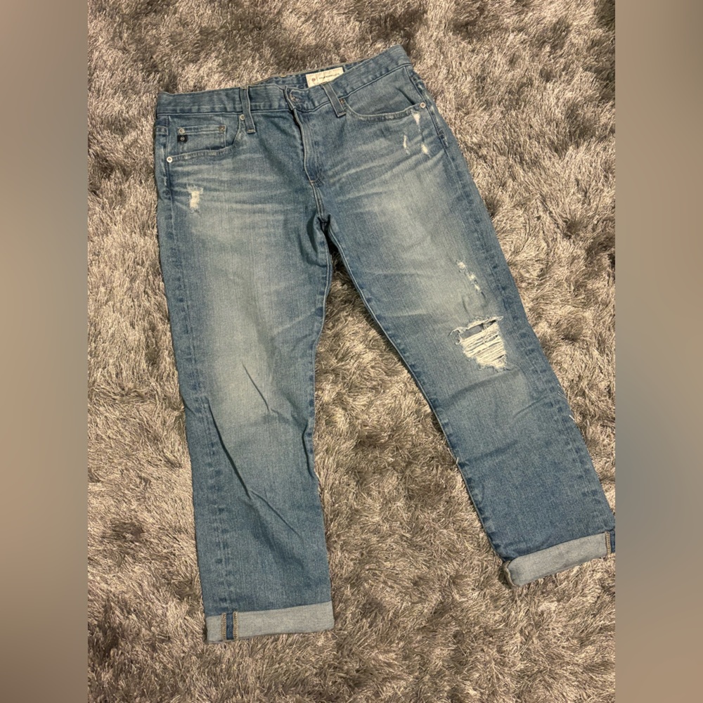 Adriano Goldschmied for Anthropologie cropped denim with cuffs